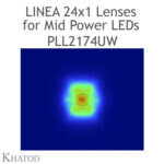 PLL2174UW Khatod UV Blok lensModul 24, 90° FWHM Ultra Wide Beam - Thumbnail