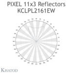 KCLPL2161EW Khatod Blok Grup Lens 11*3 Khatod ( KCPL2161EW)Modul 33, Reflector, 90° FWHM Ultra Wide Beam - Thumbnail