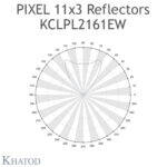 KCLPL2161EW Khatod Blok Grup Lens 11*3 Khatod ( KCPL2161EW)Modul 33, Reflector, 90° FWHM Ultra Wide Beam