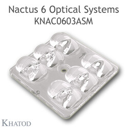 Khatod - KNAC0603ASM Khatod Blok Led Lens Khatod 6'lı Modul 6, 142° x 58° Asymmetrical Beam
