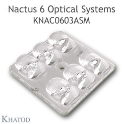 KNAC0603ASM Khatod Blok Led Lens Khatod 6'lı Modul 6, 142° x 58° Asymmetrical Beam - Thumbnail