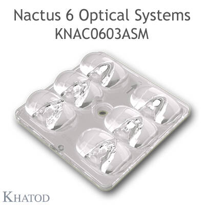 KNAC0603ASM Khatod Blok Led Lens Khatod 6'lı Modul 6, 142° x 58° Asymmetrical Beam