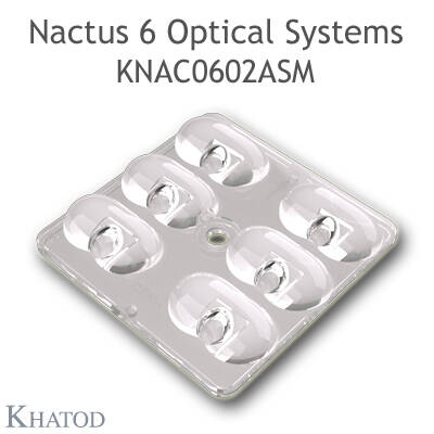 KNAC0602ASM Khatod Blok Lens 6'lı Modul 6, 144° x 62°, IESNA Type II Medium Cut Off
