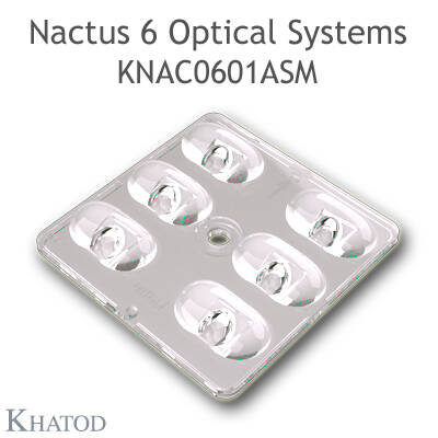 KNAC0601ASM Khatod Blok Lens 6'lı Modul 6, 148° x 104°, IESNA Type II Medium Cut Off