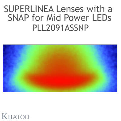 PLL2091EWSNP Khatod Lineer Lens, Khatod ( PLL2091EWSNP) Modul Linear 284mm, 60° FWHM