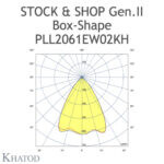 PLL2061EW02KH Khatod Blok Lens, Modul Zaga 11*3, 60° Extra Wide Beam - Thumbnail
