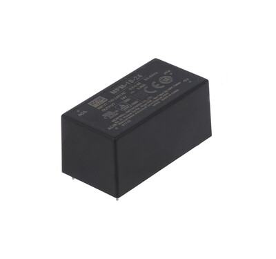 MPM-15-24 Meanwell 24Vdc 0.63Amp Medikal