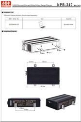 NPB-120-12-TB, Akü şarj cihazı, 12V, 6.8A, Battery charger - Thumbnail