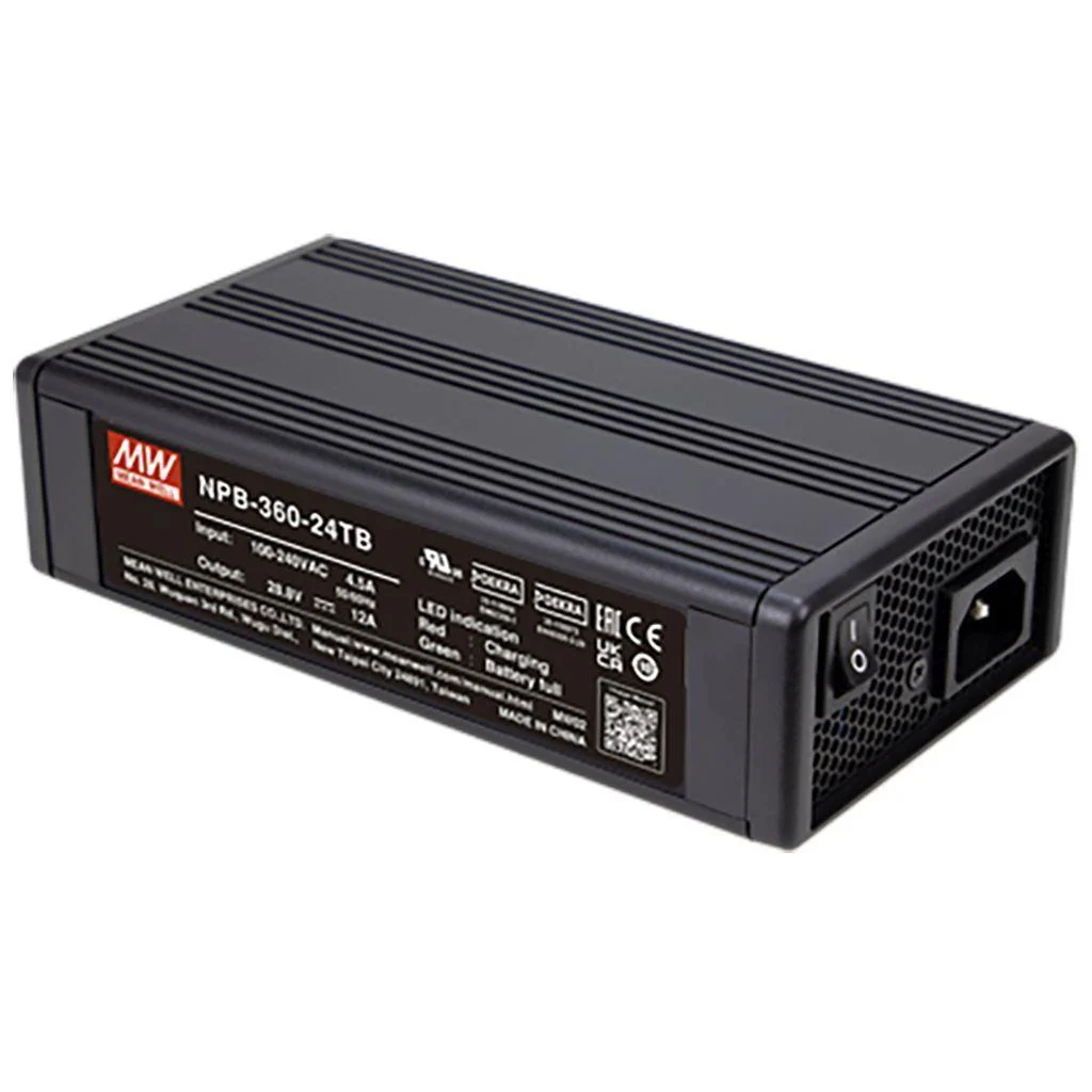 Meanwell - NPB-360-24-TB, Meanwell 28.8Vdc 12.0Amp 40~125Ah VAdj(21.0~30.4)