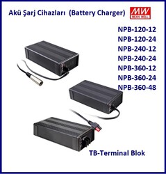 NPB-360-48-TB, Akü Şarj Cihazı, 48V, 6A, Battery Charger - Thumbnail