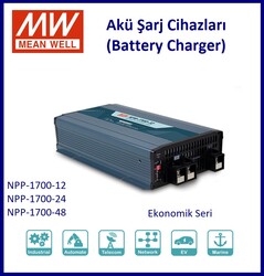 Meanwell - NPP-1700-24, Akü Şarj Cihazı, 24V 50A, Charger, Redresör