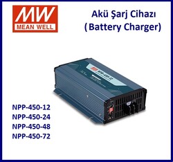 Meanwell - NPP-450-12, Akü Şarj Cihazı, 12V, Battery Charger, Meanwell, 14.4Vdc, 25A, 90~300Ah 