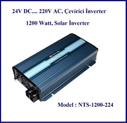 Meanwell - NTS-1200-224-EU, İnverter, 24V-220VAC, Çevirici, 1200W, Dönüştürücü