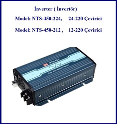 Meanwell - NTS-450-224,...INVERTER... 450 Watt, Dönüştürücü, 24-220V, Çevirici