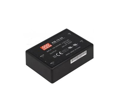 PM-15-24 Meanwell 24Vdc 0.63Amp Medikal