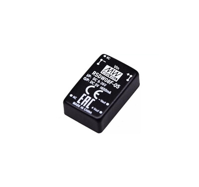 RSDW08F-05 Meanwell 9~36Vdc>5Vdc 1600mA Railway