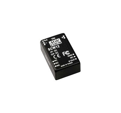 SCW12A-12 Meanwell 9~18Vdc>12Vdc 1000mA