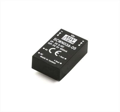 SCWN03A-05 Meanwell 09~18Vdc>5Vdc 600mA
