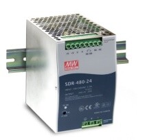 Meanwell - SDR-480-24 Meanwell 24Vdc 20.0Amp DIN Rail