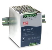 SDR-480-24 Meanwell 24Vdc 20.0Amp DIN Rail - Thumbnail