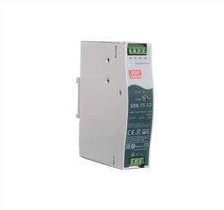 Meanwell - SDR-75-12 Meanwell 12Vdc 6.3Amp DIN Rail