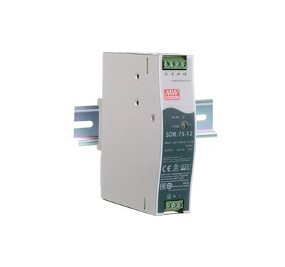 SDR-75-12 Meanwell 12Vdc 6.3Amp DIN Rail