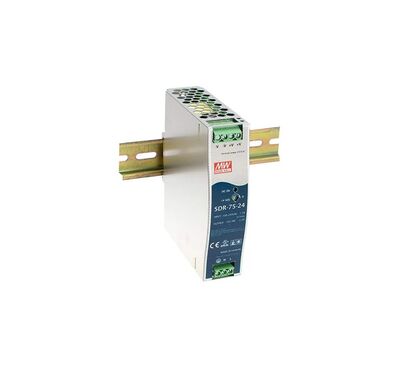 SDR-75-24 Meanwell 24Vdc 3.2Amp DIN Rail