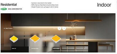 Seoul Led chip, 3030, Yüksek verim, led chip, 3000K, Sıcak beyaz, 4000K, Naturel white, 6500K, Yüksek tavan armatürleri, 24V DALI led uygulamaları