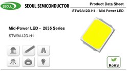Seoul - Seoul Led chip, 2835, yüksek kalite, led chip, 3000K, Sıcak beyaz, 4000K, Naturel white, 6500K, TW8A12D-S1 (IAH0), stoktan teslim, serit led, çubuk led, üretimleri için kaliteli çözüm