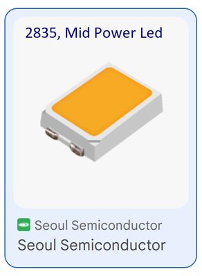 STW8A12D-S1, Seoul semi Seoul Led chip, 2835, yüksek kalite, led chip, 3000K, Sıcak beyaz, 4000K, Naturel white, 6500K, serit led, çubuk led, üretimleri için kaliteli çözüm STOKTAN Teslim