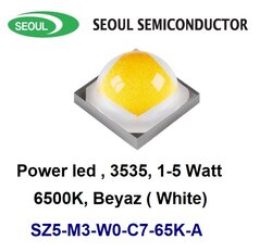 Seoul - SZ5-M3-W0-C7-65K-H, 6500K Power led, Seoul Led, 3535, 2W, 700mA, 6500K, Soğuk Beyaz, cool white, Vicop,