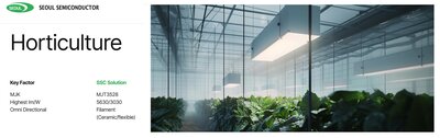 SZDR5A0D, Seoul Bitki Ledleri, Kırmızı, 657nm, Yüksek verim, Horticulture