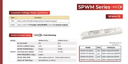 Meanwell - SPWM-75-24DA2, DALI2 75W 24V 3.2A Led Sürücü DT8 dimable led driver