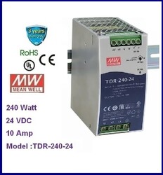 TDR-240-24, 3 Fazlı, SMPS, 24V, 10A , Power supply, 380V,Trifaz Güç kaynağı - Thumbnail