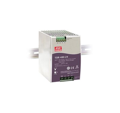 TDR-480-24, 3 Fazlı, SMPS, 24V 20A, Power supply, 380V, Trifaze Güç Kaynağı