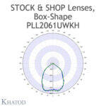 PLL2061UWKHUV Khatod UV için Blok Lens, Modul Zaga 11*3, 90° Ultra Wide Beam
