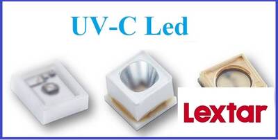 UVC-PU35CM1-V3-B44 Lextar UVC,275nm,100mA,6.0vdc,Rf:18mW,3535