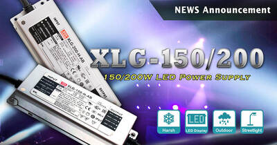 XLG-150-24-A, Mean Well, IP67, Suya dayanıklı, 24Vdc, 6.25A, Metal Kasa, Led Driver 