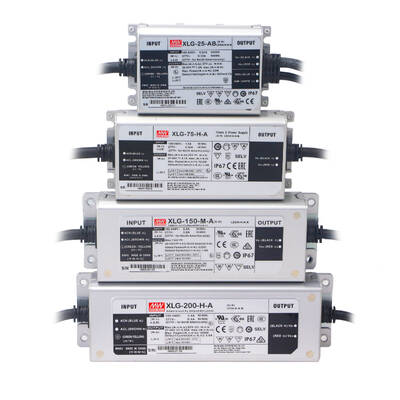 XLG-150-24-A, Mean Well, IP67, Suya dayanıklı, 24Vdc, 6.25A, Metal Kasa, Led Driver 