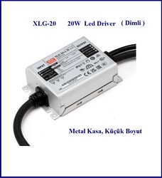 XLG-20-H, Metal Kasa, Sabit akım, led driver, IP67, Dış mekan, 700mA - Thumbnail