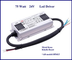 Meanwell - XLG-75-24-A, Mean Well, 75W, 24V, Metal Kasa, IP67, Led Driver